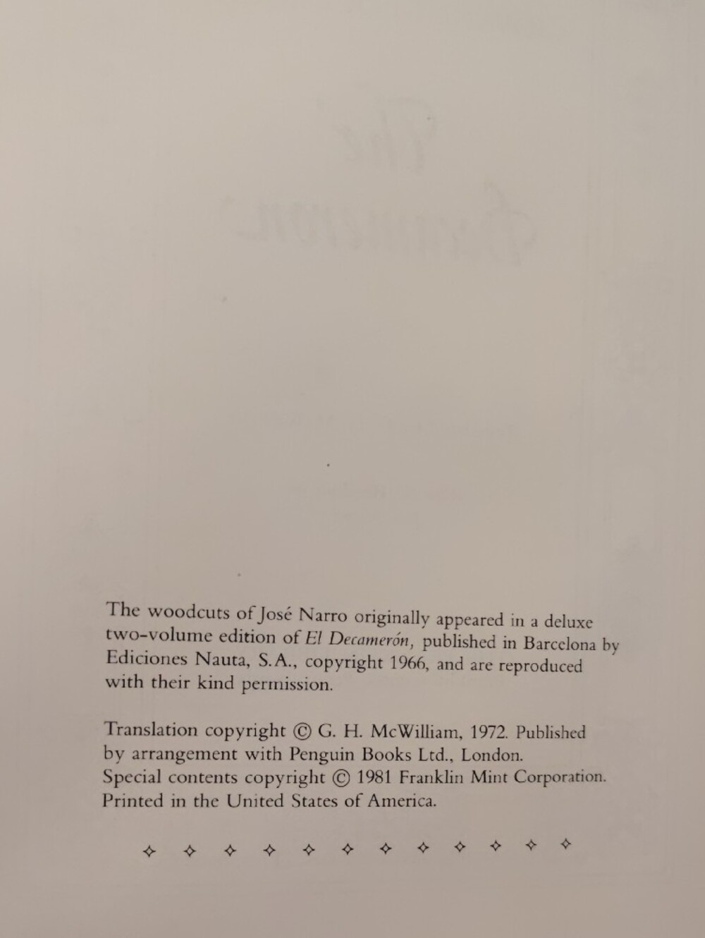 Vintage Book The Decameronby Giovanni Boccaccio - Picture 5 of 13